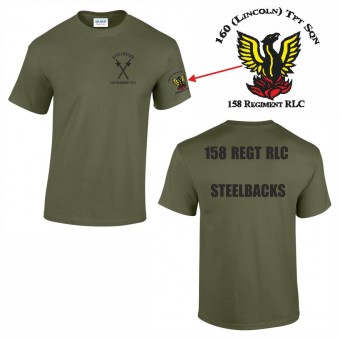 158 Regiment RLC Cotton Teeshirt - 160 Sqn